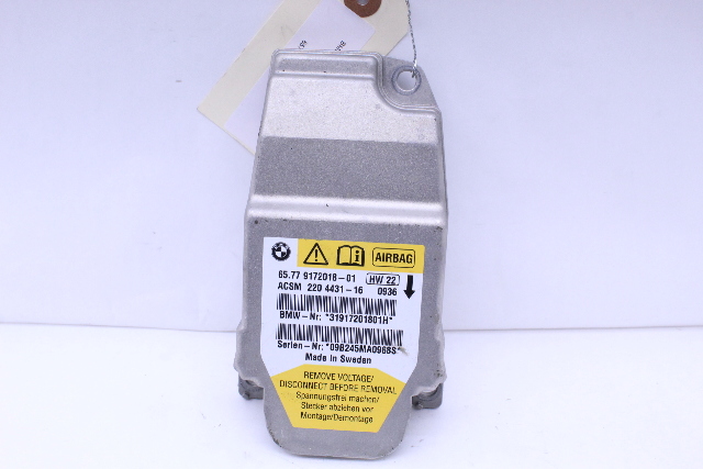 2008-2010 BMW 528i 535i 550i M5 Crash Diagnostic Diagnostic Control Module - 65779172018 OEM