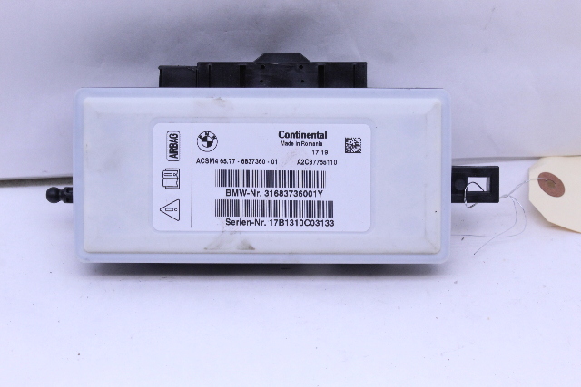 2018 BMW 430I SRS Crash Impact Diagnostic Module