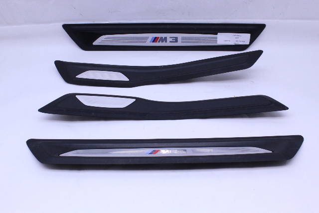 2015 2016 2017 2018 BMW M3 F80 Door Sill Trim Front Rear Set OEM