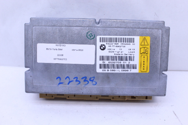 2005 BMW 645ci SRS Diagnostic Bag Control Module OEM