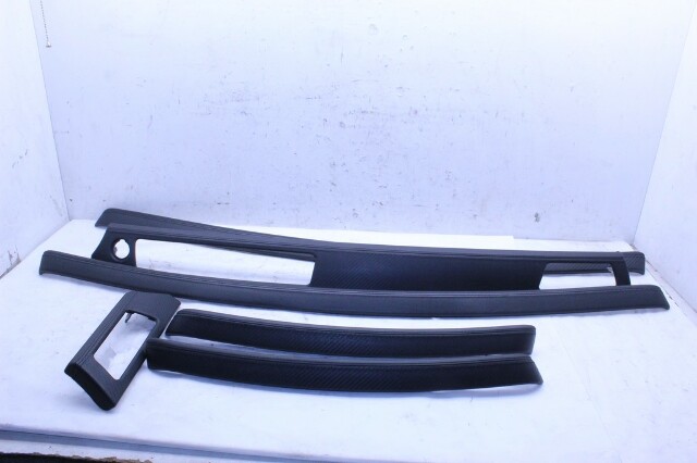 2008-2013 BMW M3 E92 E93 Carbon Leather Dash Door Panel Trim Set OEM