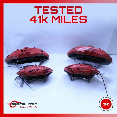 16-19 Cadillac CTS-V Front & Rear Brake Caliper Calipers Set of 4 Red OEM 41k OEM