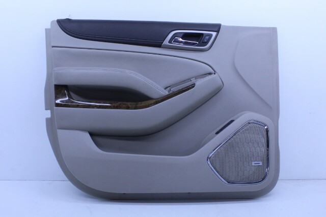 2015-2017 GMC Yukon Left Front Driver Door Panel Shale 84192394 OEM Used