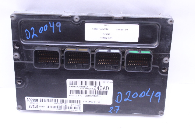2008 Dodge Charger 2.7 Engine Computer Module ECU ECM DME