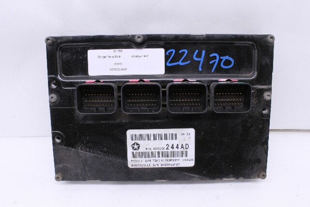2010 Dodge Journey Engine Computer Module ECU ECM DME - 05150244AD