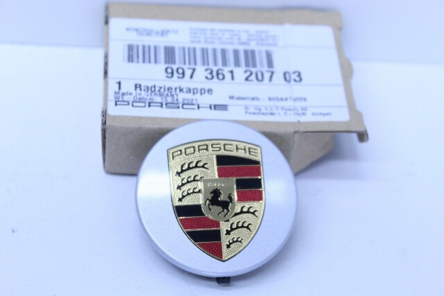 Porsche 911 997 Boxster Cayman 987 Wheel Center Cap "Crest" OEM