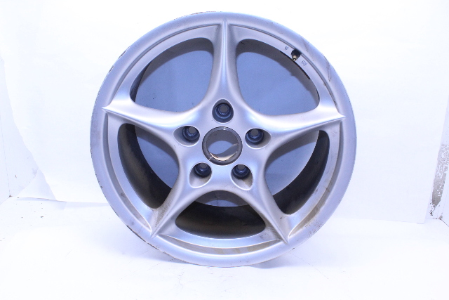2003 2004 Porsche Boxster 986 Wheel 18 X 9 Rear Rim 5 Spoke Painted OEM