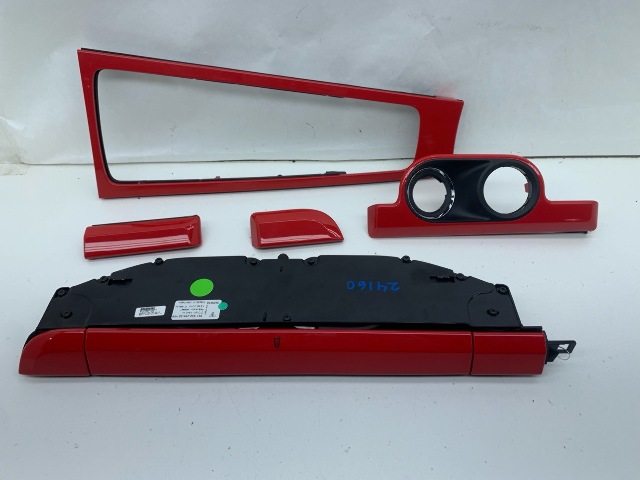Porsche 911 991 Boxster Cayman 718 Dash Console Cup Holder Dash Molding Guards Red OEM