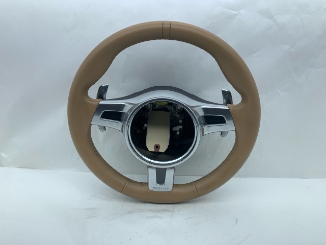 2012-2016 Porsche 911 991 Sport Steering Wheel PDK Beige OEM