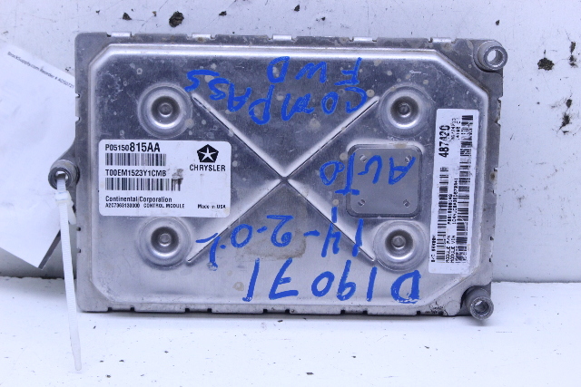 2014 Jeep Compass Engine Computer Module ECU ECM DME