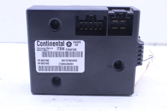 2013 Dodge Ram 1500 Tow Towing Control Module 68092732AD OEM