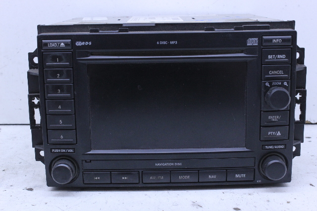 Dodge Chrysler AM FM 6 Disc MP3 Nav Navigation Head Unit 56038646AJ OEM