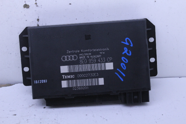 2007 2008 Audi A4 Theft Locking Comfort Control Module OEM