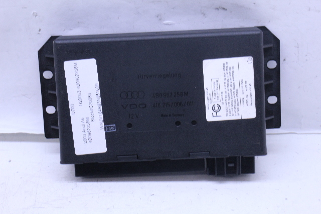 2003 2004 2005 Audi A6 Theft Locking Comfort Control Module 4B0962258M OEM