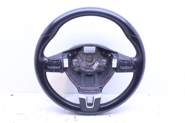 2010 Volkswagen CC 3 Spoke Leather Steering Wheel 3C8419091AN OEM