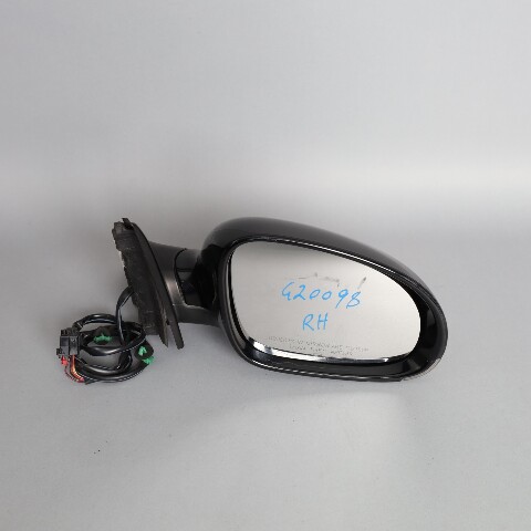 2006-2010 Volkswagen A5 Jetta Rear View Door Mirror Right Side Black OEM Used