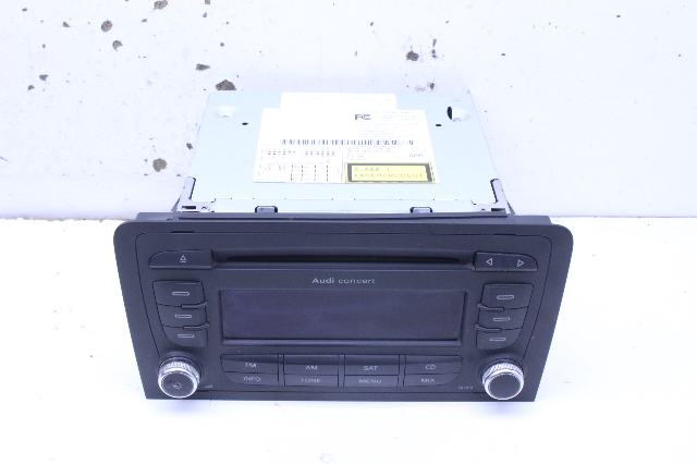 2009 Audi A3 Concert AM FM Radio Receiver Player 8P0035186Q OEM