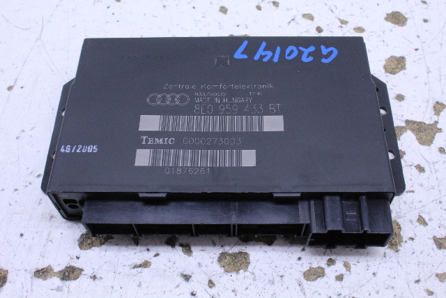 2005 2006 Audi A4 S4 Theft Locking Comfort Control Module CCM OEM