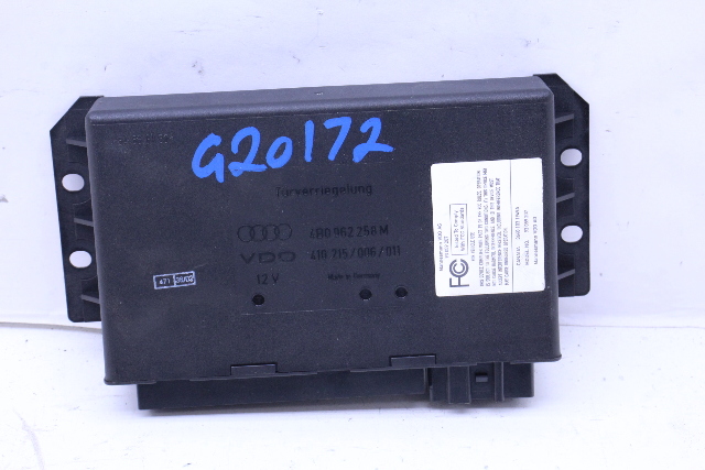 2003 2004 2005 Audi A6 Theft Locking Comfort Control Module 4B0962258M OEM