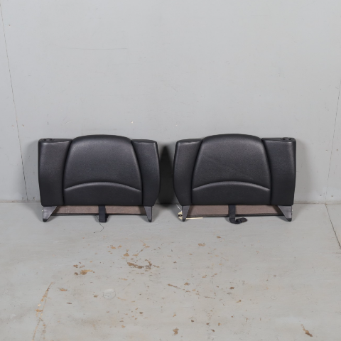 1995-1998 Porsche 911 993 Coupe Rear Seat Backrest Pair Black OEM