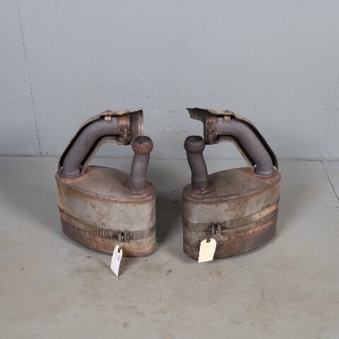 1995-1998 Porsche 911 993 Exhaust Muffler Right Left Pair With Bypass OEM