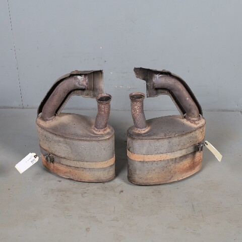 1995-1998 Porsche 911 993 Exhaust Muffler Right Left Pair With Bypass OEM