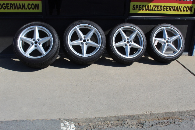 Ferrari 360 Modena Wheels Front Rear Set of 4 Tires - Wheels have some scratches OEM