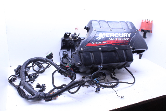 Mercury Mercruiser Magnum 454 Mag MPI Intake Plenum Wire Harness Distributor