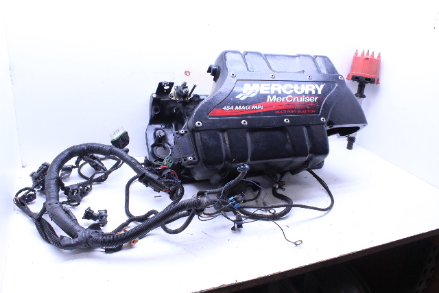 Mercury Mercruiser Magnum 454 Mag MPI Intake Plenum Wire Harness Distributor