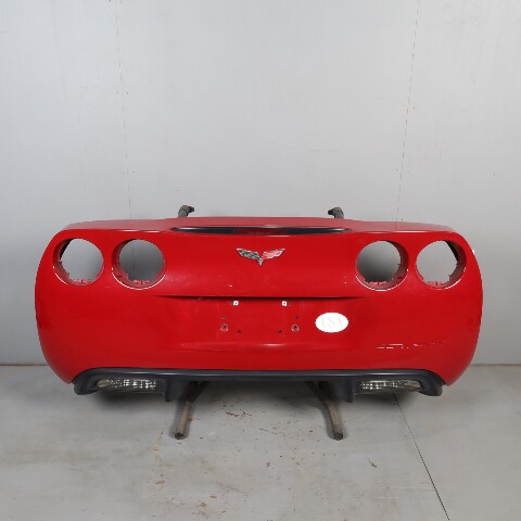2005-2013 Chevrolet Corvette C6 Rear Bumper Cover Cobalt Red OEM 15895252
