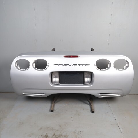 1997-2004 Chevrolet Corvette C5 Rear Bumper Cover Sebring Silver OEM