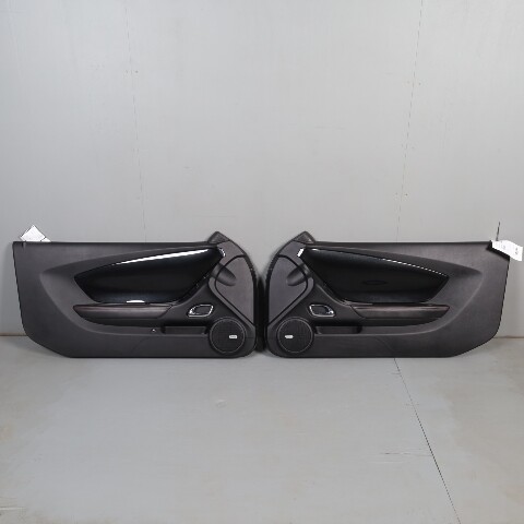 2011-2015 Chevrolet Camaro Convertible Front Door Panels Pair Set Black OEM