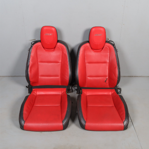 2010-2015 Chevrolet Camaro SS Front Seat Cushion Covers Adrenaline Red OEM NOTE