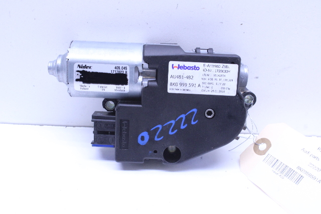2009-2012 Audi A4 S4 Sunroof Drive Motor OEM