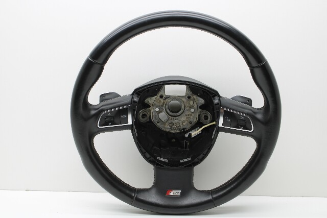 2010-2012 Audi S4 Steering Wheel 3 Spoke Paddle Shift - 8K0419091BF OEM