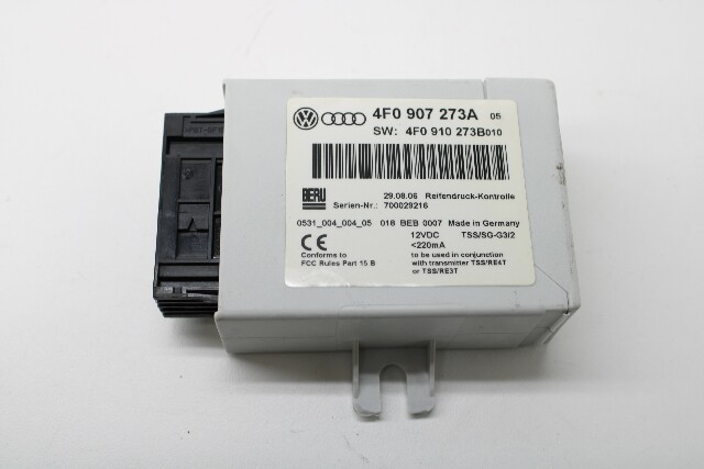 2005-2011 Audi A6 Tire Pressure Monitor System TPMS Module 4F0907273A OEM