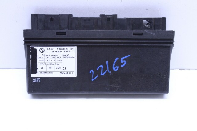 2007 BMW 525i 530i Body Control Module BCM OEM