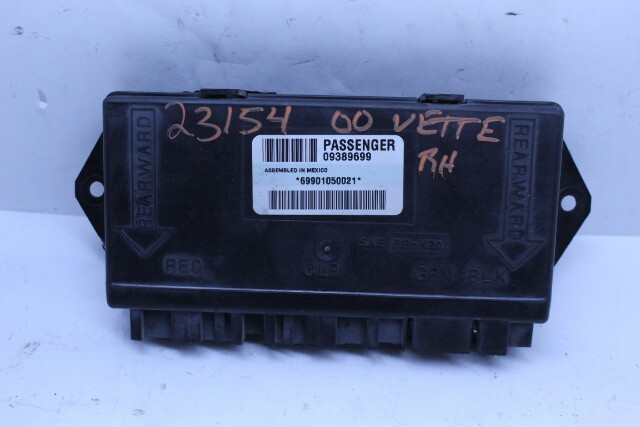 2000-2004 Chevrolet Corvette C5 2DR Coupe Theft Locking Door Control