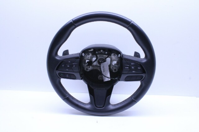 2021 Chrysler 300 Black Leather Steering Wheel 6JX172X9AB OEM Used