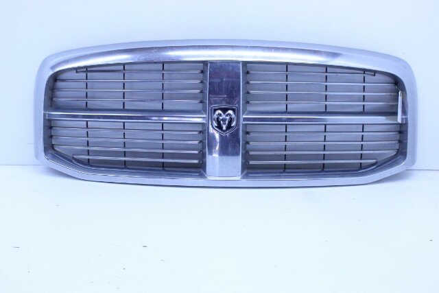 2006-2009 Dodge Ram Chrome Hood Grille 55077778AC OEM Used