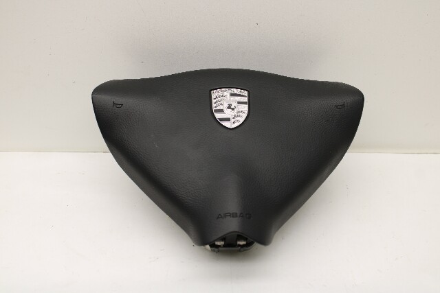 2000-2004 Porsche 911 Boxster 3 Spoke Steering Wheel Airbag Black OEM
