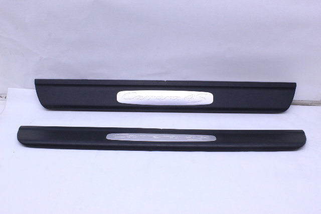 2006 2007 2008 Porsche 911 997 Door Sill Entry Molding "Carrera 4S" Pair - 99755130310 OEM