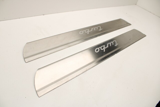 1999-2004 Porsche 911 996 Stainless Steel Door Sill Trim "Turbo"