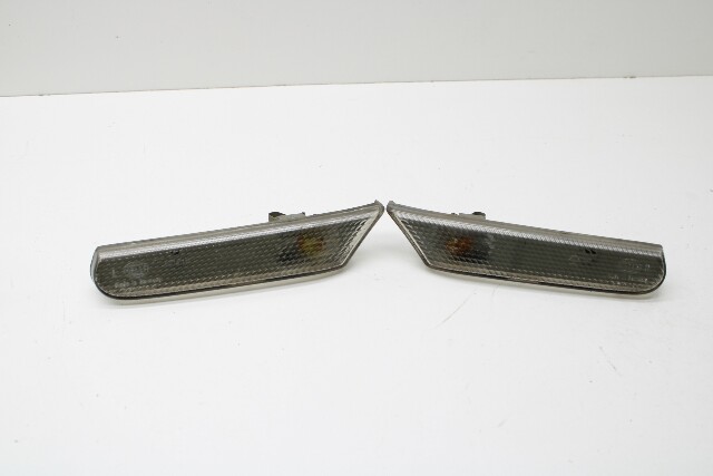 Porsche 911 Boxster Front Side Marker Signal Light Lamp Clear Set OEM