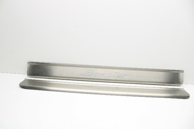 1997-2004 Porsche Boxster Stainless Steel Door Sill Trim Right Left Pair OEM