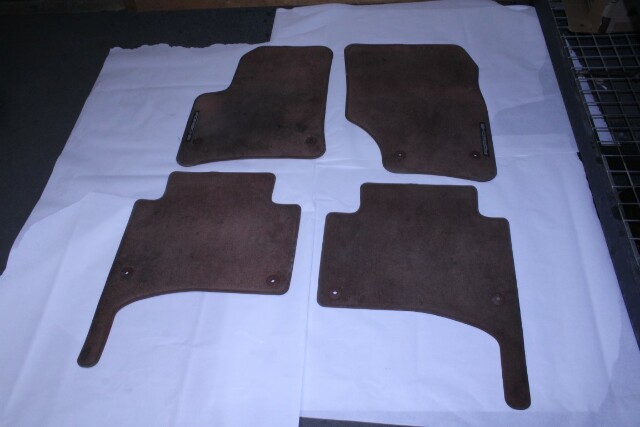2003-2010 Porsche Cayenne Floor Mat Carpet Set Brown OEM Used