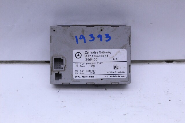 2008 Mercedes Benz Cls550 W219 Central Gateway Control Module - 2115408445 OEM