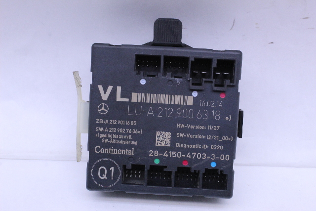 2014 Mercedes E350 W212 Front Door Control Module Left - 2129006318 OEM