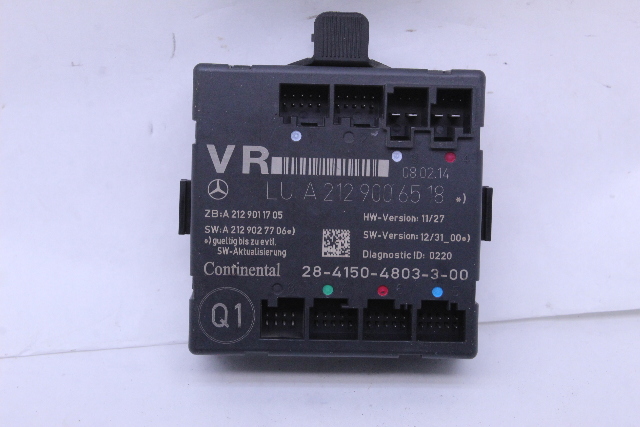 2014 Mercedes E350 W212 Front Door Control Module Right - 2129006518 OEM