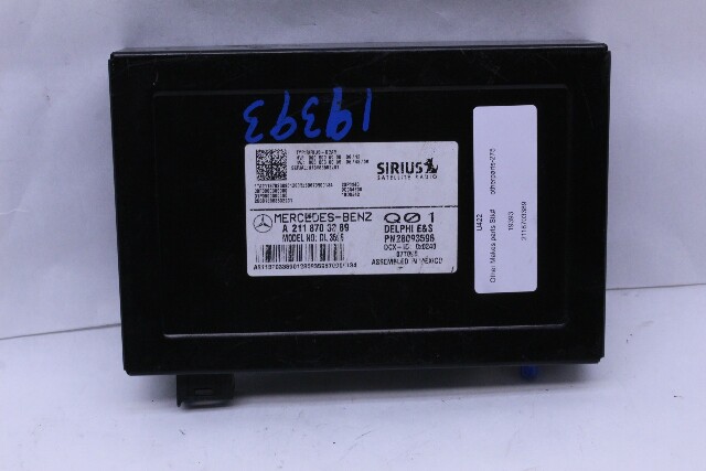 2008 Mercedes Benz CLS550 W219 Sirius Satellite Radio Module OEM